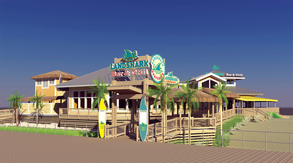 Landshark Bar and Grill behind the Resorts Casino - Hotel