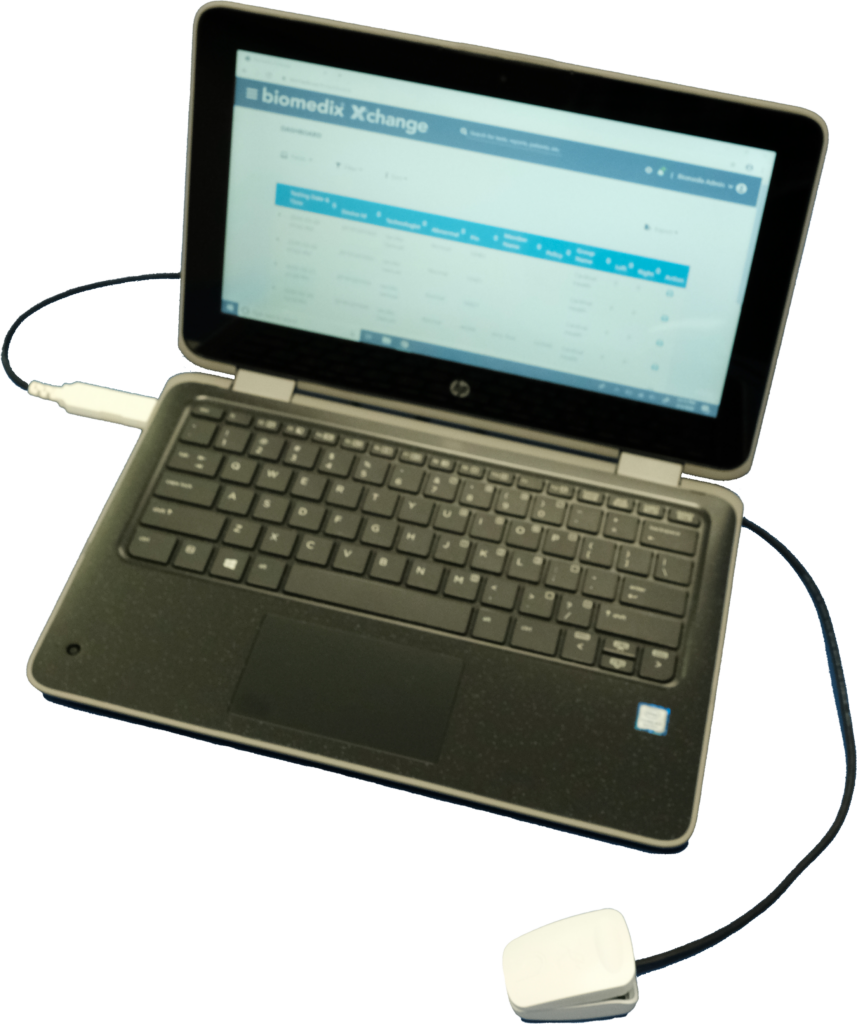 PADnet Xpress sensor with Windows laptop