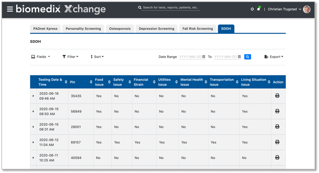 Biomedix Xchange screenshot