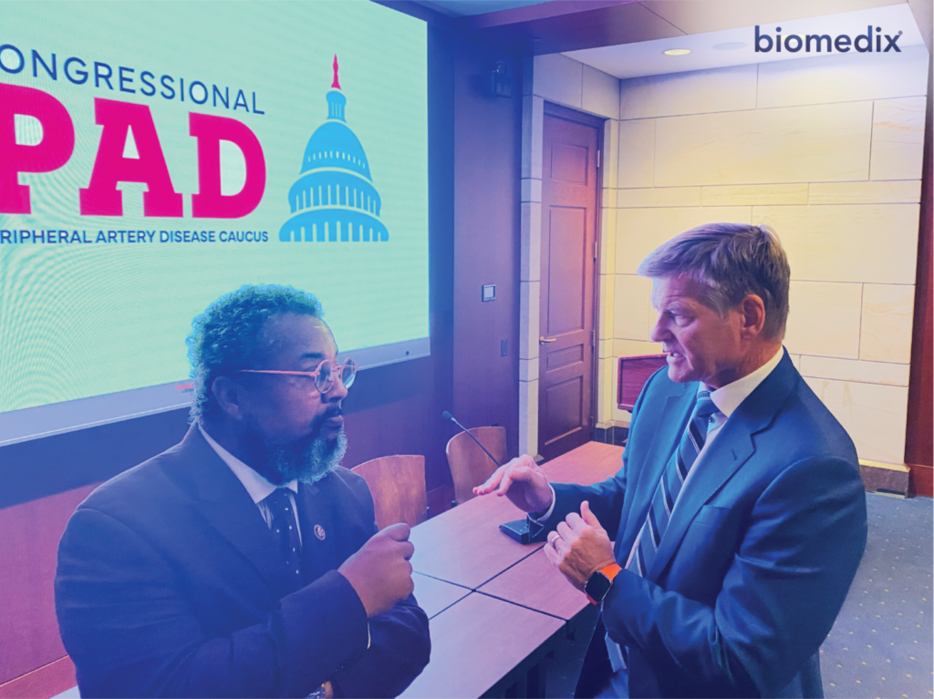 Dr. John Martin and Representative Donald Payne Jr. in conversation